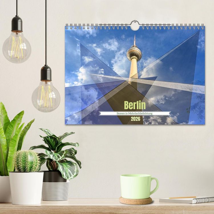 Produktbild: Berlin &ndash; Ikonen in Mehrfachbelichtung (Wandkalender 2026 DIN A4 quer), CALVENDO Monatskalender