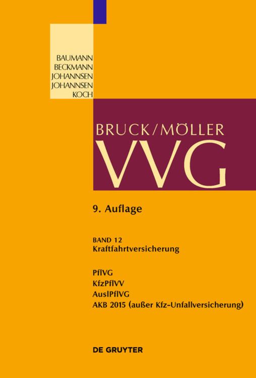 Produktbild: VVG / Kraftfahrtversicherung