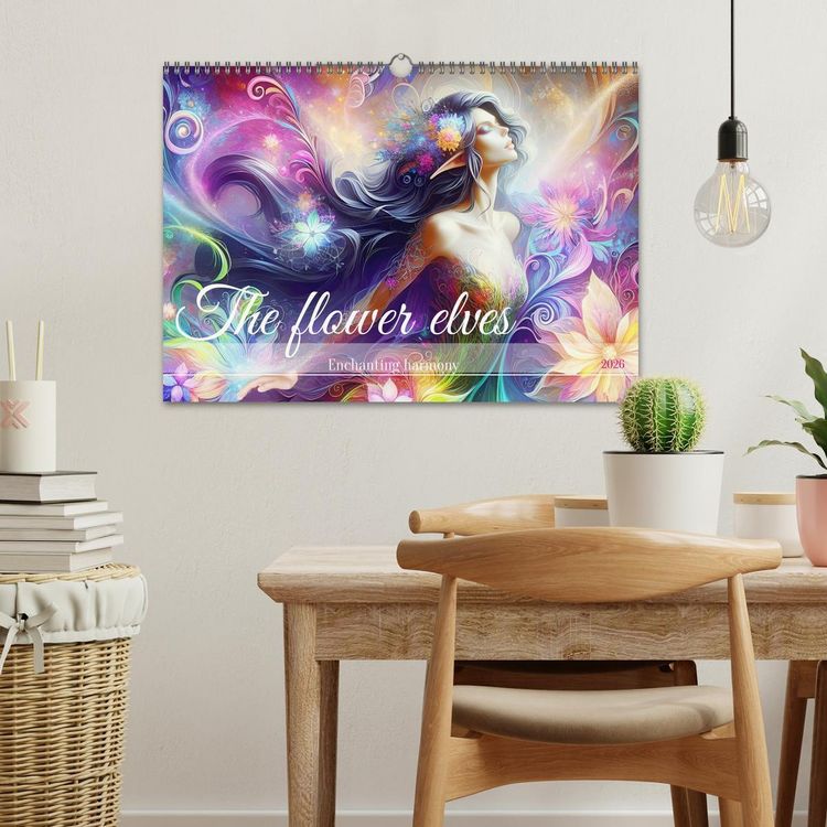 Produktbild: The flower elves Enchanting harmony (Wall Calendar 2026 DIN A3 landscape), CALVENDO 12 Month Wall Calendar