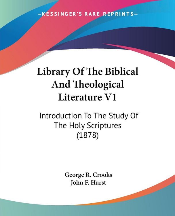 Produktbild: Library Of The Biblical And Theological Literature V1
