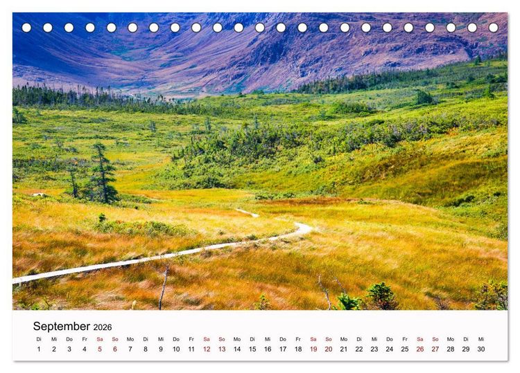 Produktbild: Neufundland - wilde Sch&ouml;nheit im Atlantik (Tischkalender 2026 DIN A5 quer), CALVENDO Monatskalender