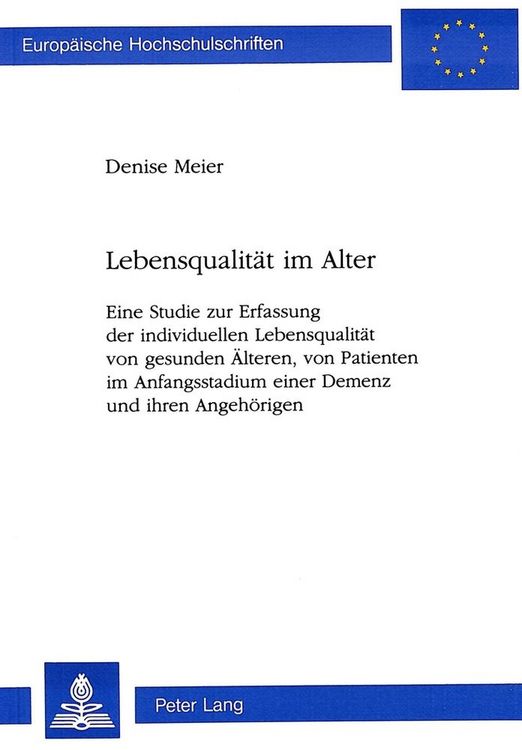 Produktbild: Lebensqualit&auml;t im Alter