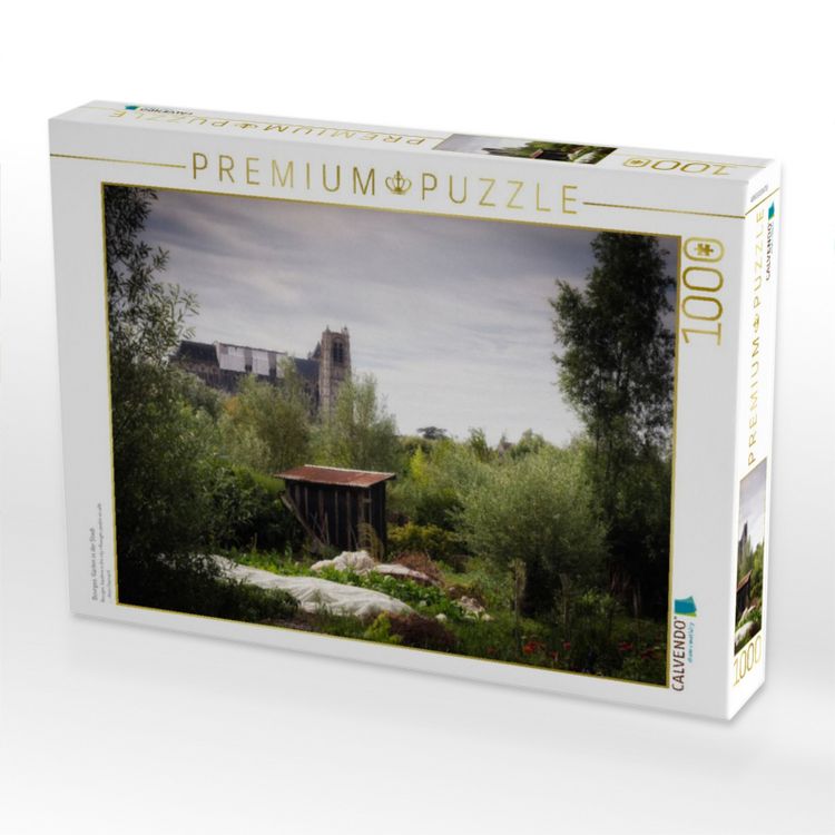 Produktbild: CALVENDO Puzzle Bourges, G&auml;rten in der Stadt | 1000 Teile Lege-Gr&ouml;&szlig;e 64x48cm Foto-Puzzle f&uuml;r gl&uuml;ckliche Stunden