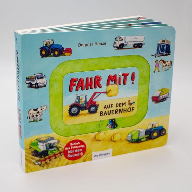 Produktbild: Meine Schiebebahn-Pappe (Soundbuch): Fahr mit auf dem Bauernhof