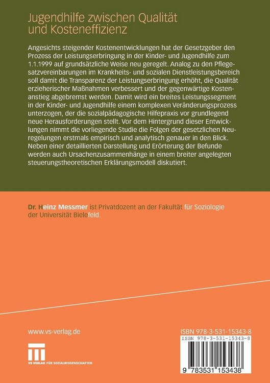 Produktbild: Jugendhilfe zwischen Qualit&auml;t und Kosteneffizienz