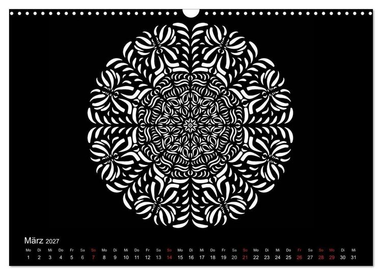 Produktbild: Entspannung und Ruhe durch Mandalas (Wandkalender 2027 DIN A3 quer), CALVENDO Monatskalender