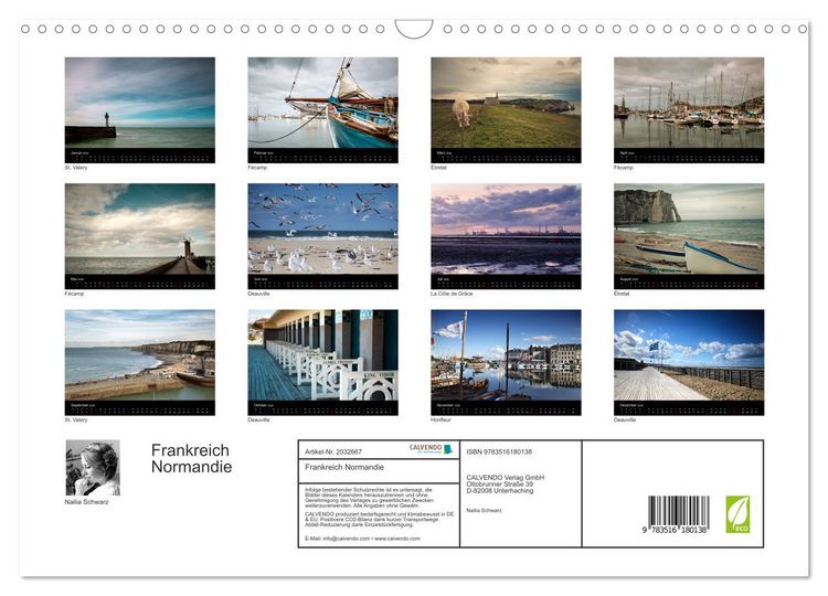 Produktbild: Frankreich Normandie (Wandkalender 2026 DIN A3 quer), CALVENDO Monatskalender