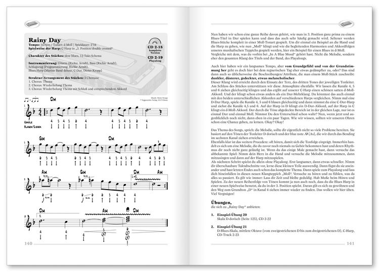 Produktbild: Dieter Kropp's Blues Harp Schule Bd. 2