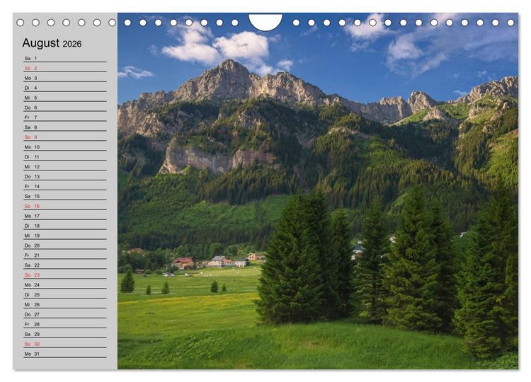 Produktbild: Tannheimer Tal (Wandkalender 2026 DIN A4 quer), CALVENDO Monatskalender