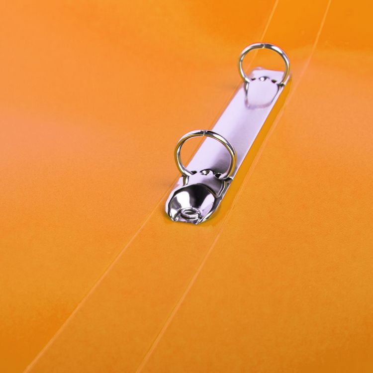 Produktbild: Idena Ringbuch aus Kunststoff 2 Ringe orange DIN A4 R&uuml;ckenbreite 2cm