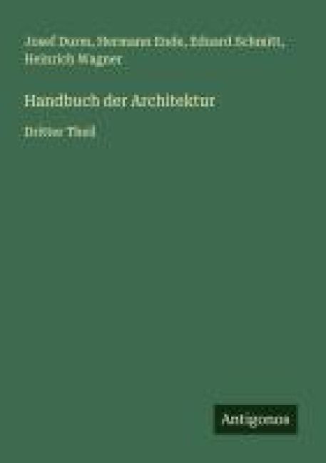 Produktbild: Handbuch der Architektur