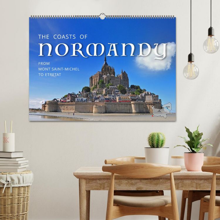 Produktbild: The Coasts of Normandy from Mont Saint-Michel to &Eacute;tretat (Wall Calendar 2026 DIN A2 landscape), CALVENDO 12 Month Wall Calendar