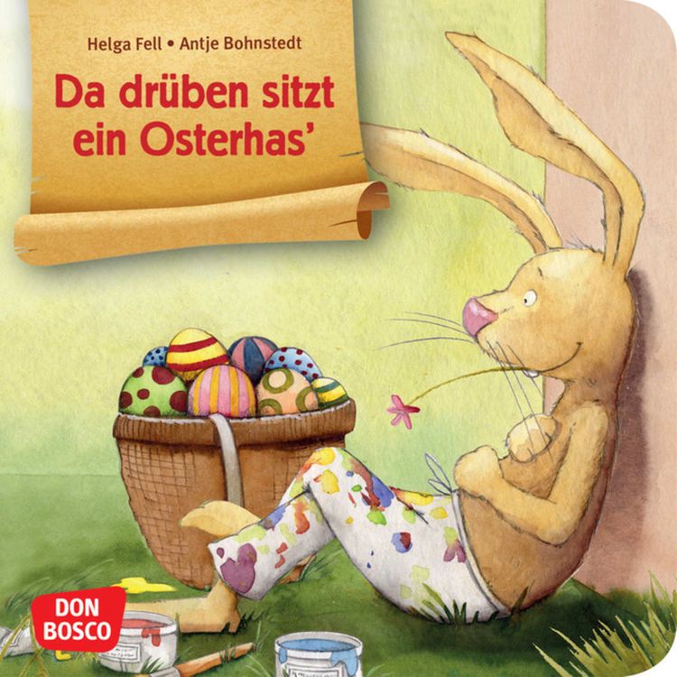 Produktbild: Da dr&uuml;ben sitzt ein Osterhas. Mini-Bilderbuch.