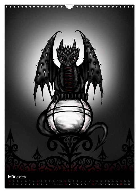 Produktbild: Drachen (Wandkalender 2026 DIN A3 hoch), CALVENDO Monatskalender