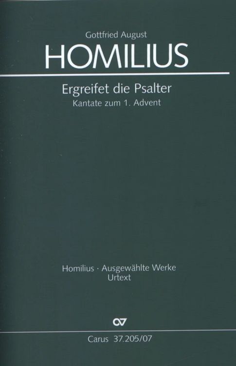 Produktbild: Ergreifet die Psalter, ihr christlichen Ch&ouml;re, Studienpartitur
