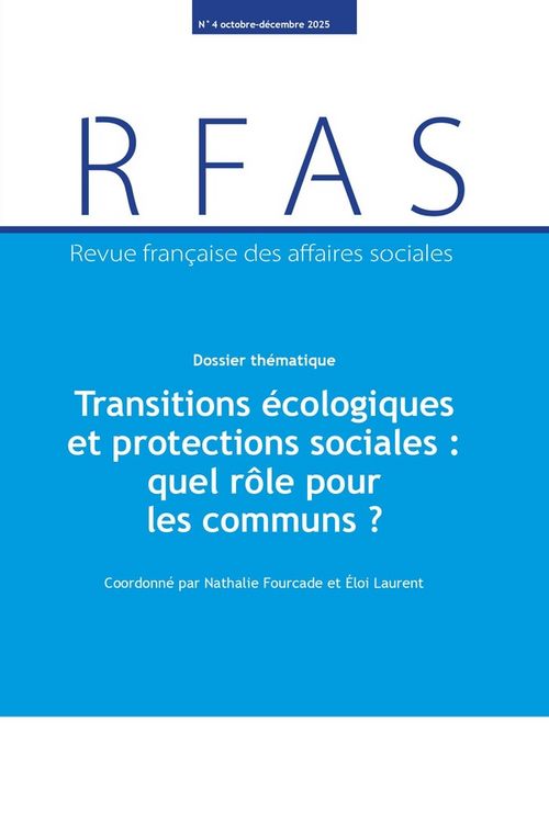 Produktbild: Revue Francaise des Affaires Sociales N.4; Transitions Ecologiques