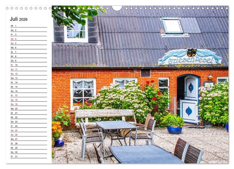 Produktbild: Hallig Hooge - Romantik Pur (Wandkalender 2026 DIN A3 quer), CALVENDO Monatskalender