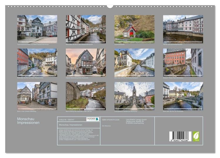Produktbild: Monschau Impressionen (hochwertiger Premium Wandkalender 2026 DIN A2 quer), Kunstdruck in Hochglanz