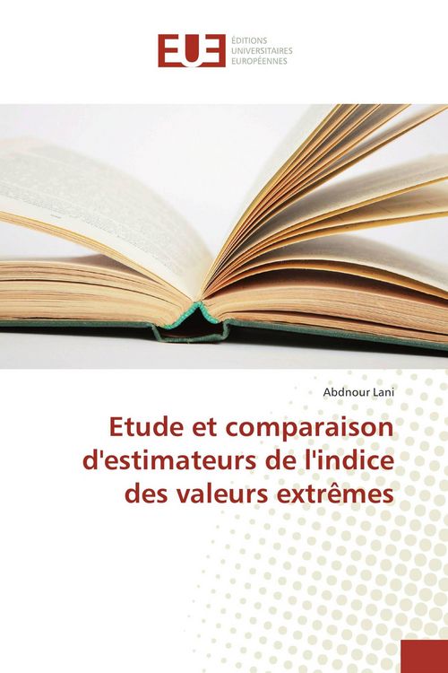 Produktbild: Etude et comparaison d'estimateurs de l'indice des valeurs extr&ecirc;mes