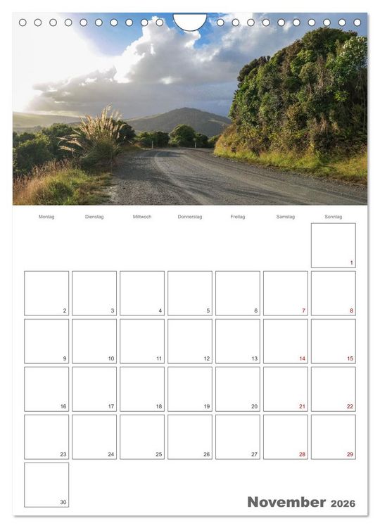 Produktbild: Neuseeland &ndash; Unterwegs auf Traumstra&szlig;en der S&uuml;dinsel (Wandkalender 2026 DIN A4 hoch), CALVENDO Monatskalender