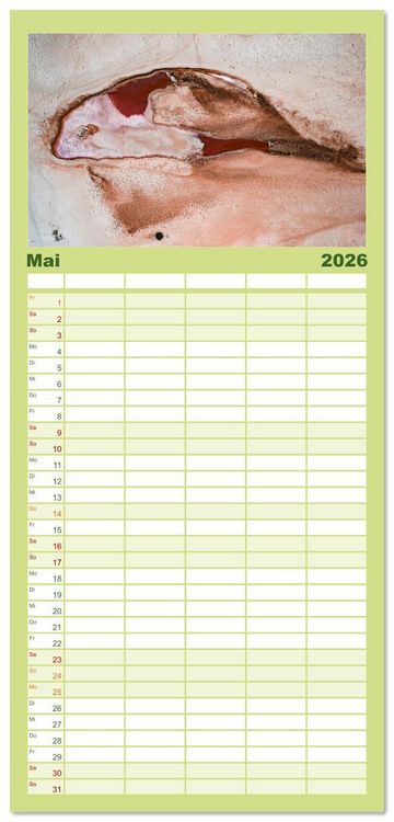 Produktbild: Familienplaner 2026 - OMAN - Orientperle mit 5 Spalten (Wandkalender, 21 x 45 cm) CALVENDO