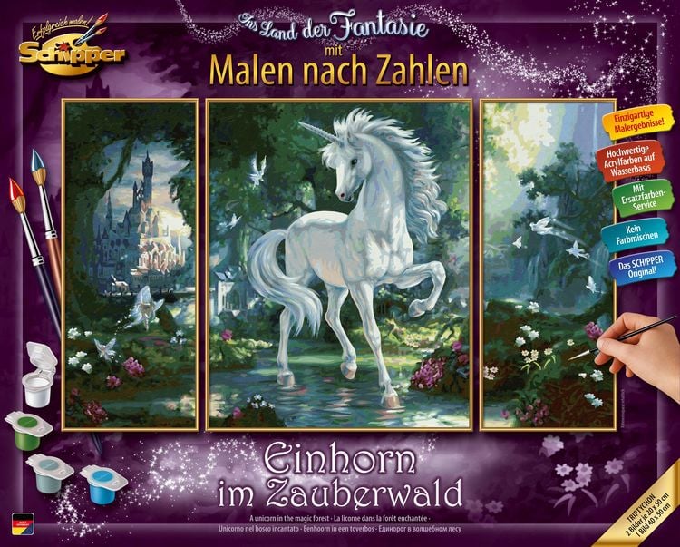 Produktbild: Schipper Malen nach Zahlen - Einhorn im Zauberwald (Tripty)
