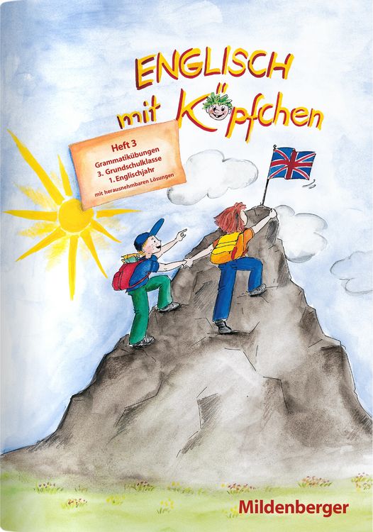 Produktbild: Englisch mit K&ouml;pfchen / Englisch mit K&ouml;pfchen (3. Schuljahr), Heft 3 &ndash; Grammatik&uuml;bungen mit L&ouml;sungsbeilage