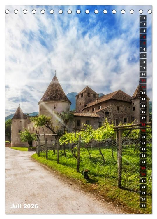 Produktbild: Stadtherz BOZEN (Tischkalender 2026 DIN A5 hoch), CALVENDO Monatskalender