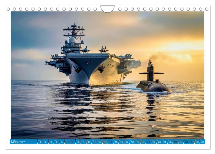 Produktbild: Flugzeugtr&auml;ger - Macht aus Stahl (Wandkalender 2027 DIN A4 quer), CALVENDO Monatskalender