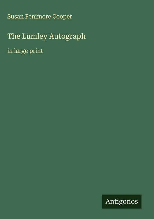 Produktbild: The Lumley Autograph