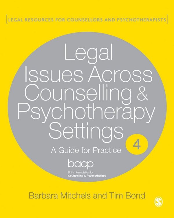 Produktbild: Legal Issues Across Counselling & Psychotherapy Settings