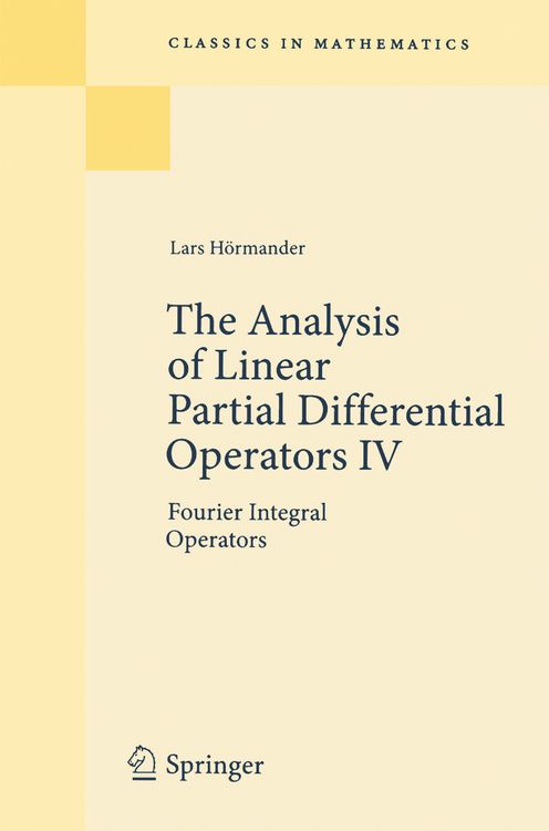Produktbild: The Analysis of Linear Partial Differential Operators IV