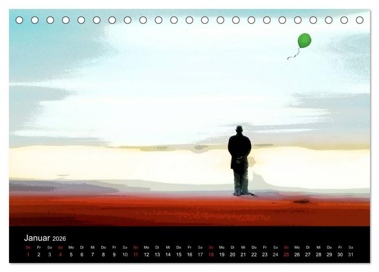 Produktbild: Fotografie als Kunst (Tischkalender 2026 DIN A5 quer), CALVENDO Monatskalender