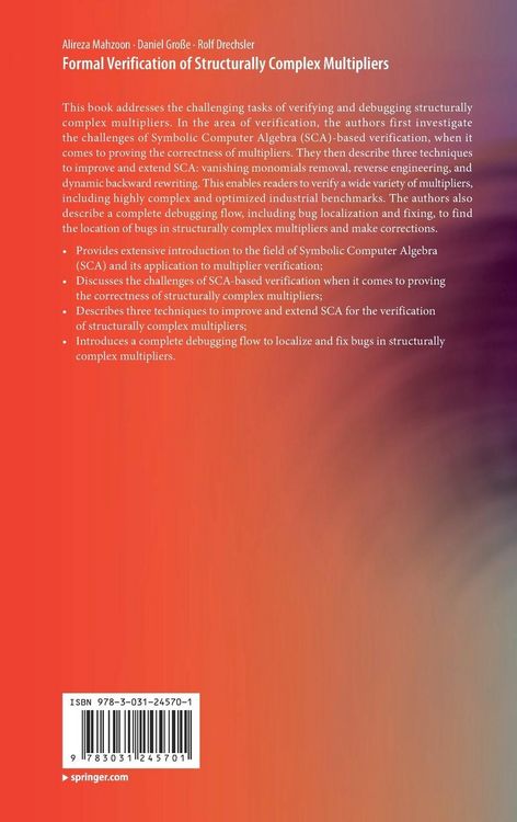 Produktbild: Formal Verification of Structurally Complex Multipliers