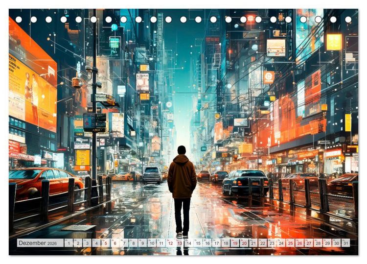 Produktbild: KI UND METAVERSE Algorithmen sowie virtuelle Realit&auml;t (Tischkalender 2026 DIN A5 quer), CALVENDO Monatskalender