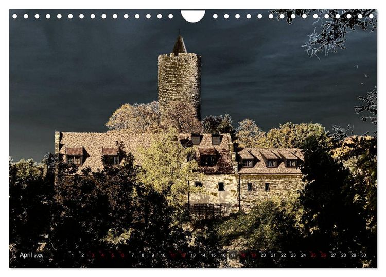 Produktbild: Burgen - Geheimnisvolles Mittelalter (Wandkalender 2026 DIN A4 quer), CALVENDO Monatskalender