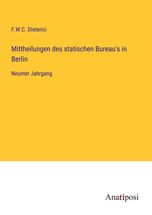 Produktbild: Mittheilungen des statischen Bureau's in Berlin