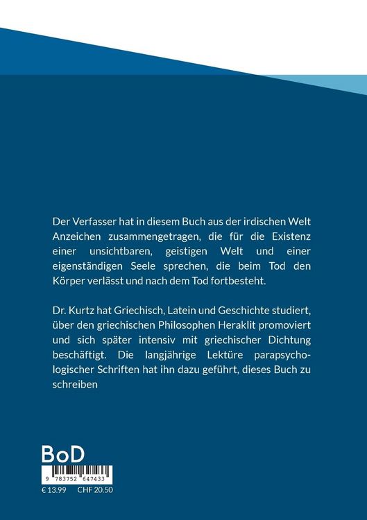 Produktbild: Anzeichen f&uuml;r die Existenz einer geistigen Welt