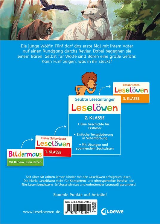 Produktbild: Lesel&ouml;wen 2. Klasse - Das geheime Leben der Tiere - Die wei&szlig;e W&ouml;lfin in Gefahr