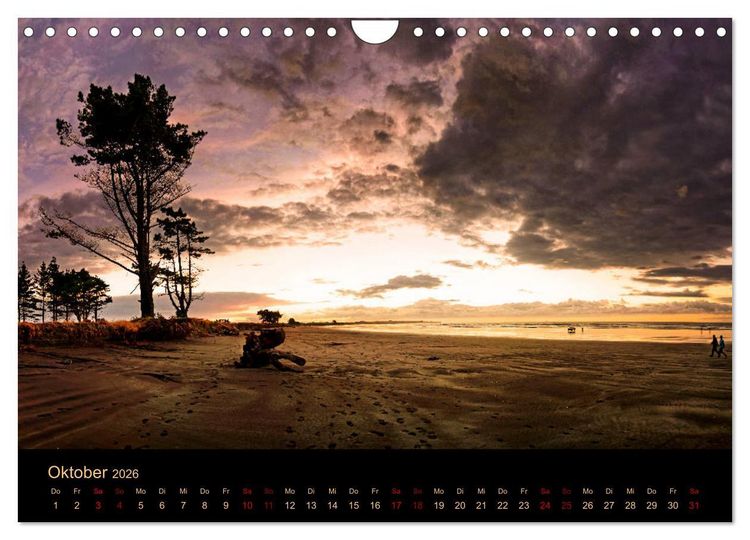 Produktbild: S&uuml;dseetraum Neuseeland (Wandkalender 2026 DIN A4 quer), CALVENDO Monatskalender