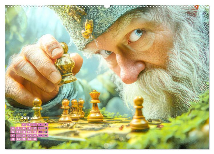 Produktbild: Fantasie ist Trumpf - Ein Blick in eine Fantasiewelt (hochwertiger Premium Wandkalender 2026 DIN A2 quer), Kunstdruck in Hochglanz