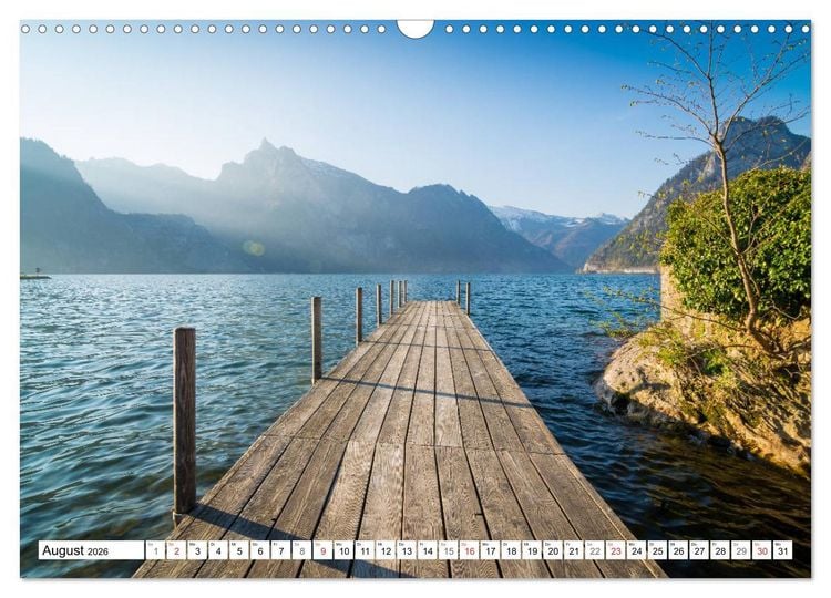 Produktbild: Ein Fr&uuml;hling am Traunsee - Vertr&auml;umte Ansichten (Wandkalender 2026 DIN A3 quer), CALVENDO Monatskalender