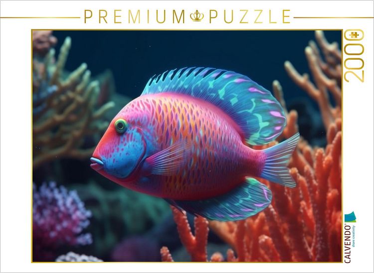 Produktbild: CALVENDO Puzzle Papageifisch | 2000 Teile Lege-Gr&ouml;&szlig;e 90x67cm Foto-Puzzle f&uuml;r gl&uuml;ckliche Stunden