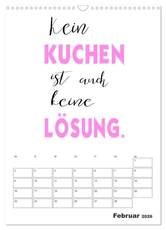 Produktbild: Spr&uuml;che f&uuml;r die K&uuml;che. Mit Jahresplaner (Wandkalender 2026 DIN A3 hoch), CALVENDO Monatskalender