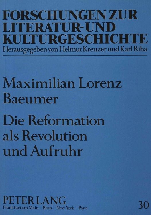 Produktbild: Die Reformation als Revolution und Aufruhr