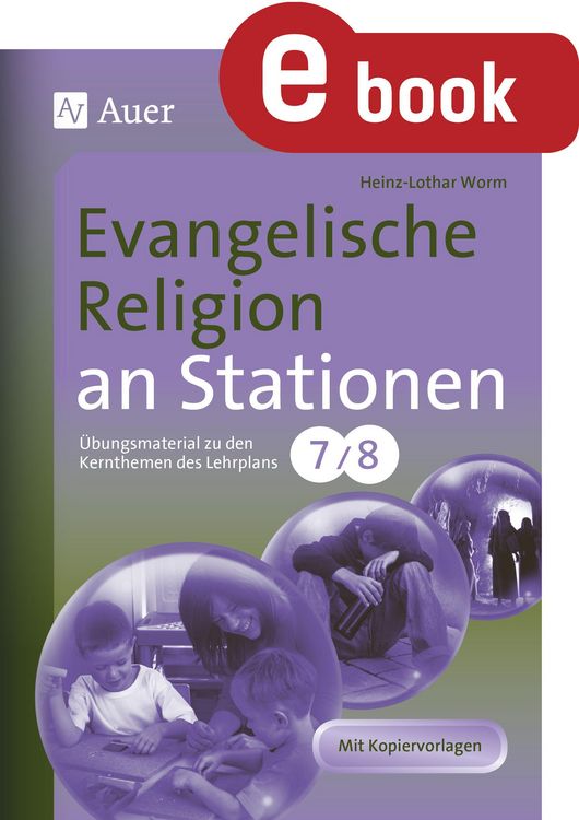 Produktbild: Evangelische Religion an Stationen Klasse 7 u. 8