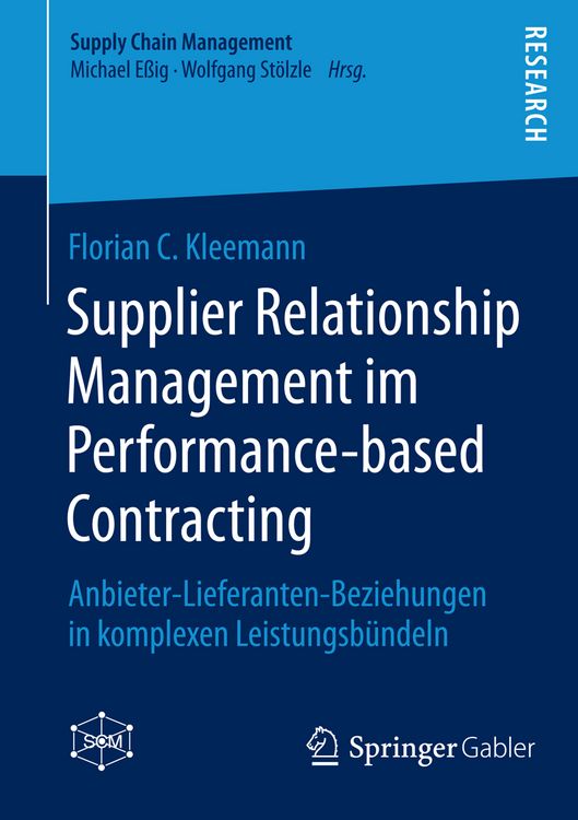 Produktbild: Supplier Relationship Management im Performance-based Contracting