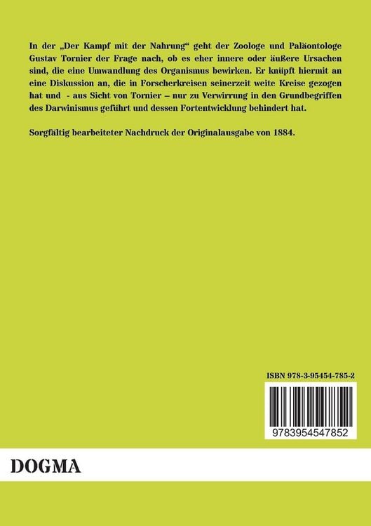 Produktbild: Der Kampf mit der Nahrung