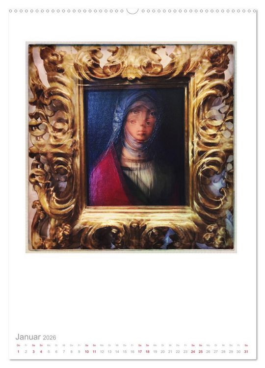 Produktbild: Florenz, Uffizien (Wandkalender 2026 DIN A2 hoch), CALVENDO Monatskalender