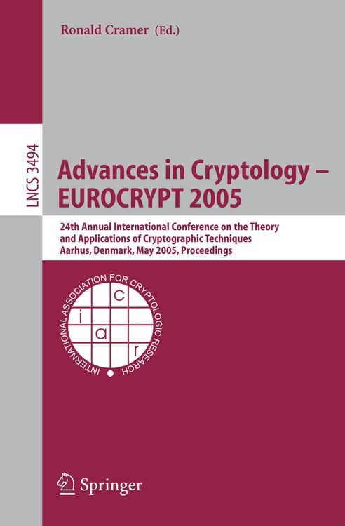 Produktbild: Advances in Cryptology – EUROCRYPT 2005